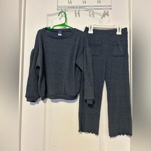 Old Navy Ribbed Lounge Set Girls 5T NWOT